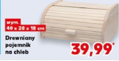 Drewniany pojemnik na chleb promocja w Kaufland