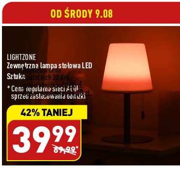Lampka led Light zone promocja