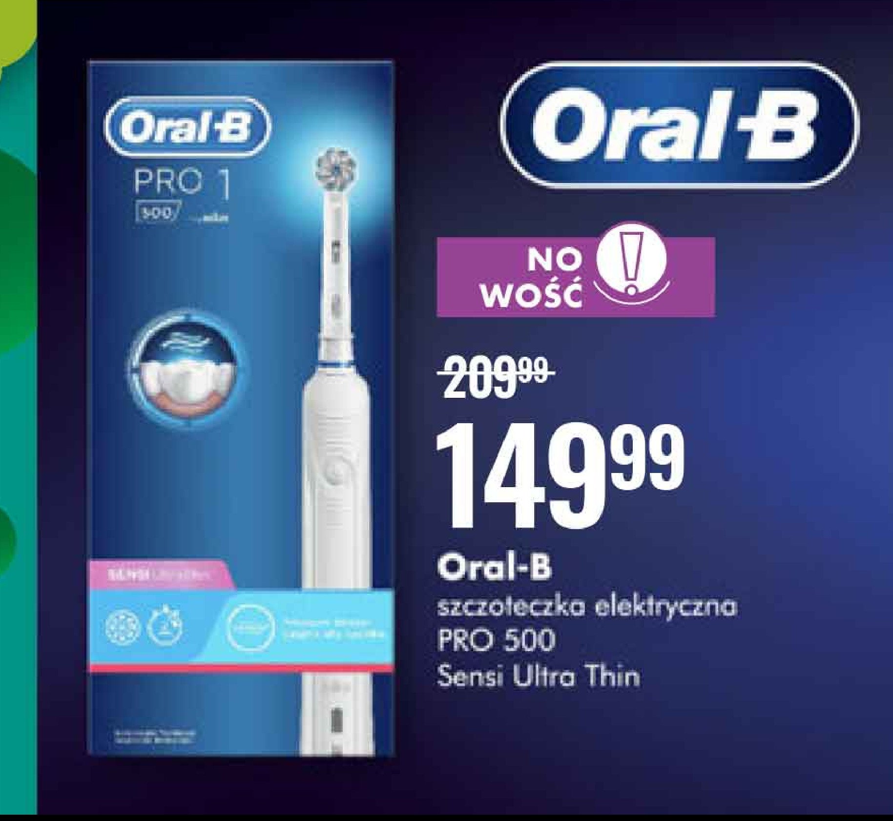 Szczoteczka do zębów pro 500 sensi ultrathin Oral-b pro promocja