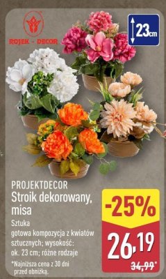 Stroik dekorowany misa PROJEKTDECOR promocja w Aldi