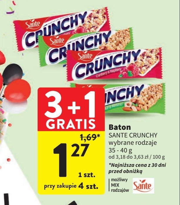 Baton 偶urawinowy Sante crunchy promocja