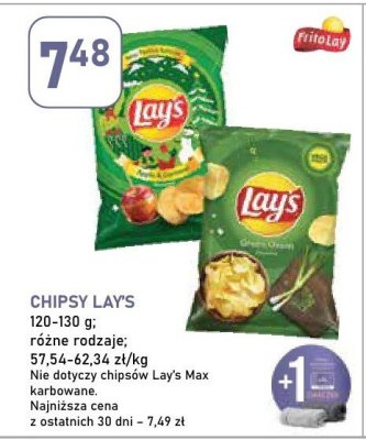 Chipsy Lay's 120-130g różne rodzaje promocja w Stokrotka