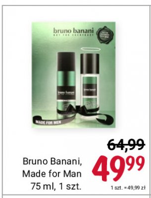 Woda toaletowa + dezodorant Bruno banani made for men promocja