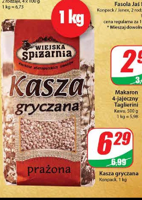 Kasza gryczana prażona Wiejska spiżarnia promocja