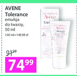 Emulsja do twarzy nawilżająca Avene tolerance extreme promocja