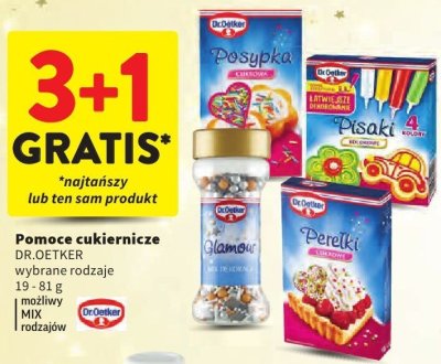 Pomace cukiernicze DR.OETKER wybrane rodzaje promocja w Intermarche