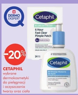 Dermokosmetyki CETAPHIL wybrane do pielęgnacji i oczyszczania twarzy oraz ciała promocja w Super-Pharm