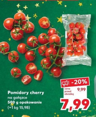 Pomidory cherry na gałązce 500 g promocja w Kaufland