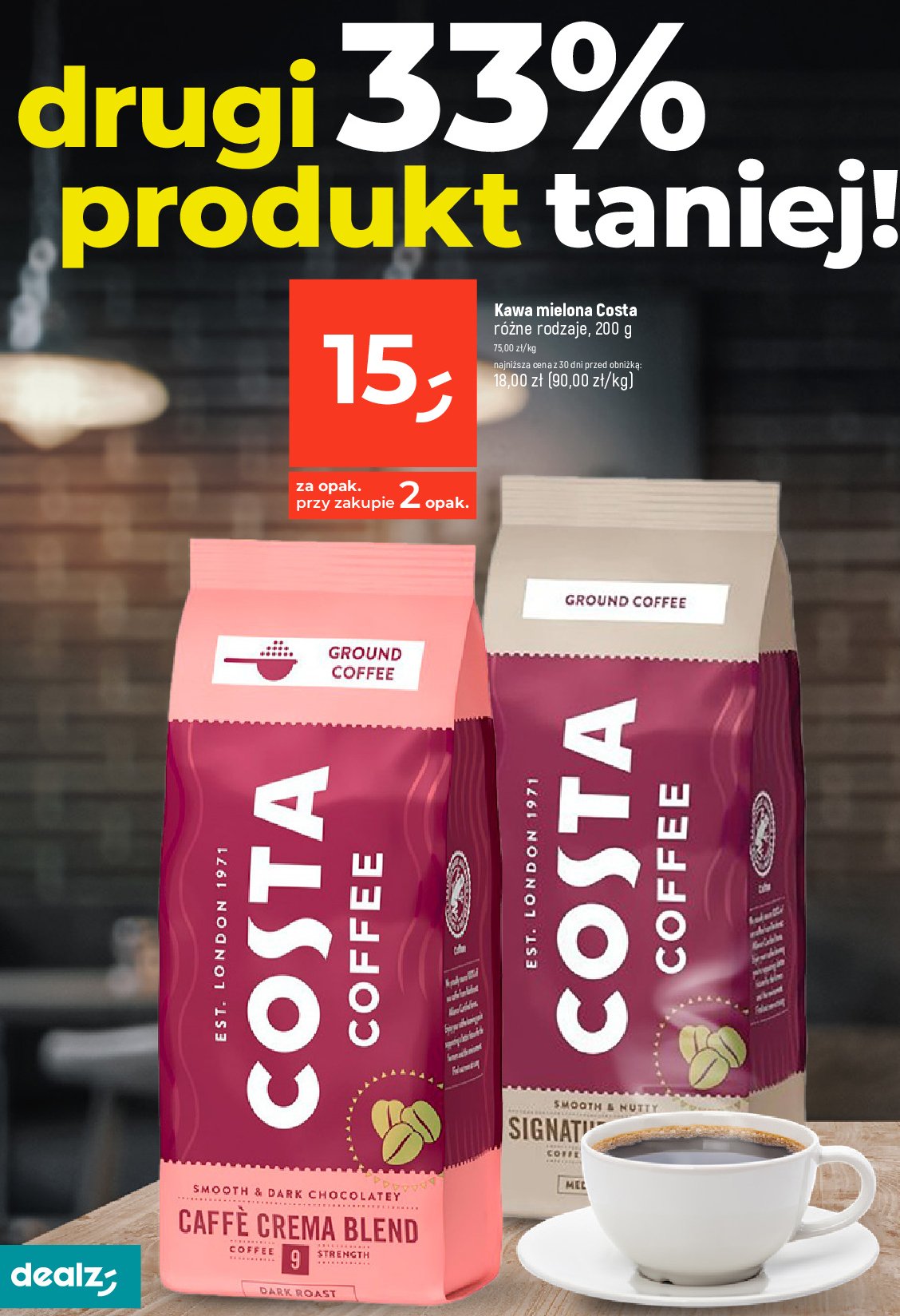 Kawa Costa coffee crema blend promocja