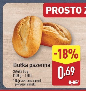 Bułka pszenna promocja w Aldi