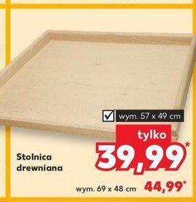 Stolnica drewniana wym. 57 x 49 cm promocja