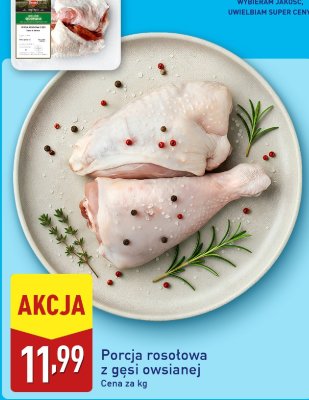 Porcja rosołowa z gęsi owsianej promocja w Aldi