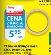 Taśma maskująca biała 50 x 30 mm promocja
