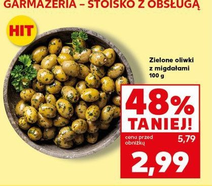 Oliwki zielone nadziewane migda艂ami promocja