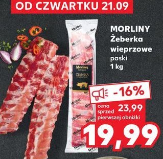 Żeberka wieprzowe paski Morliny promocja