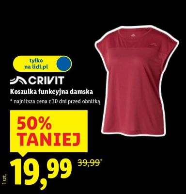Koszulka funkcyjna damska CRIVIT promocja