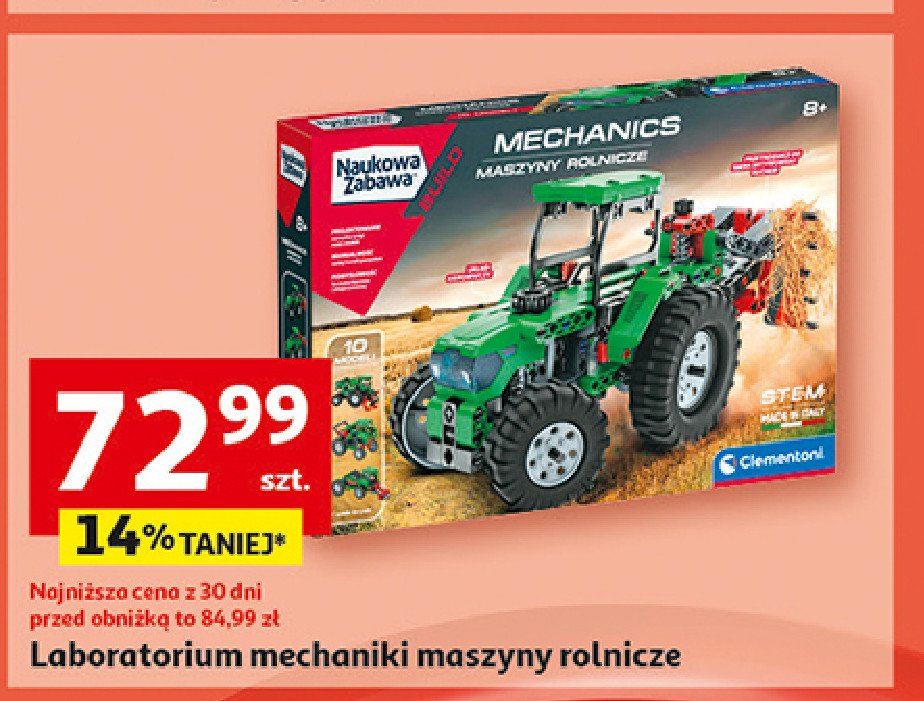 Laboratorium mechaniki maszyny rolnicze Clementoni promocja w Auchan