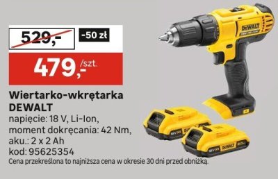 Wiertarko-wkrętarka Dewalt promocja w Leroy Merlin