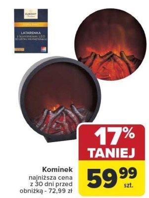Kominek dekoracyjny promocja w Carrefour