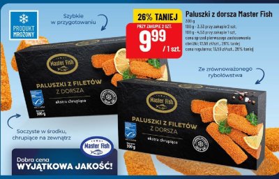 Paluszki z dorsza Master Fish promocja w POLOmarket