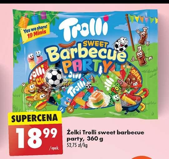 Żelki sweet barbecue party Trolli promocja