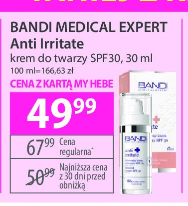 Krem ochronny mineralny Bandi anti irritate promocja