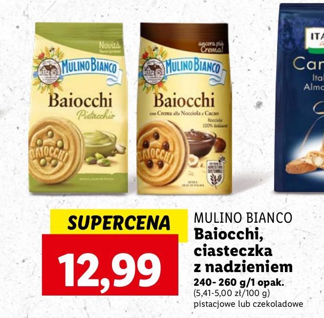 Ciastka baiocchi czekoladowe Mulino bianco promocja