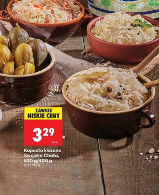 Kapusta kiszona Swojska Chata promocja w Biedronka