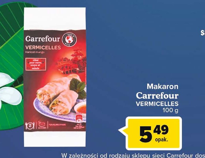 Makaron vermicelli Carrefour promocje