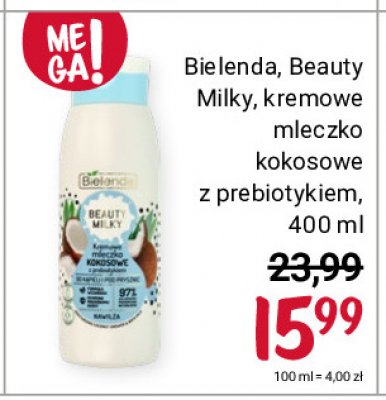 Mleczko do kąpieli kokosowe Bielenda beauty milk promocja