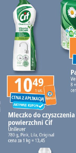 Mleczko do czyszczenia z mikrokryształkami lila flowers Cif cream promocja