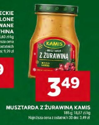 Musztarda z żurawiną Kamis promocja w Stokrotka