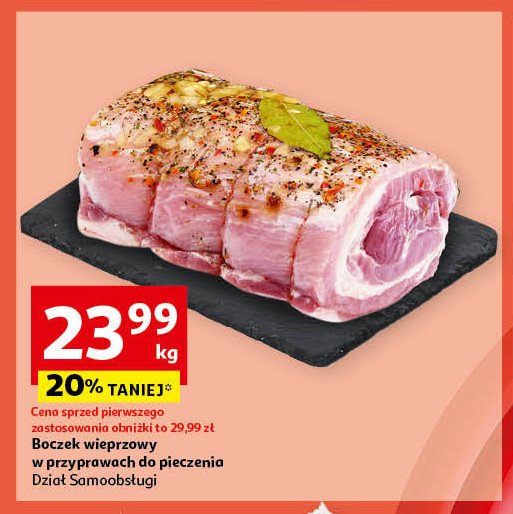 Boczek w przyprawach do pieczenia Auchan promocja