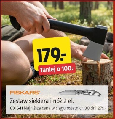 Zestaw siekiera i nóż FISKARS 2 el. promocja w Jula