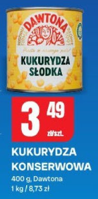 Kukurydza konserwowa Dawtona promocja w Chorten