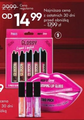 Zestaw KEPI PLUMPING LIP PLUMPING LIP GLOSS błyszczyków powiększających usta, 3 szt., Liquid Lipstick zestaw pomadek w płynie, 5 szt. promocja w Super-Pharm