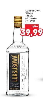 W贸dka Luksusowa polish vodka promocja w Kaufland