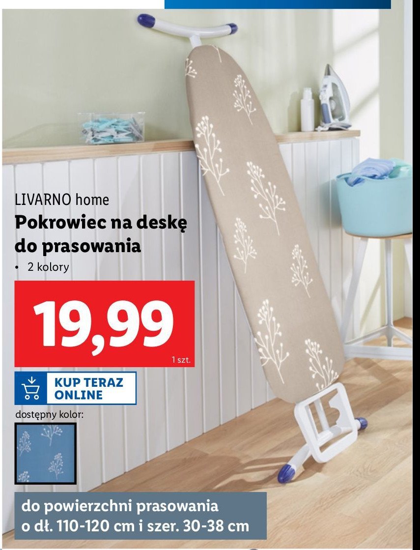 Pokrowiec na deskę do prasowania LIVARNO HOME promocja w Lidl