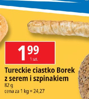 Ciastko tureckie borek ze szpinakiem promocja