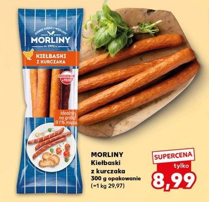 Kie艂baski z kurczaka Morliny promocja