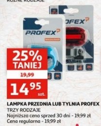 Lampka rowerowa tylna 3 led Profex promocja