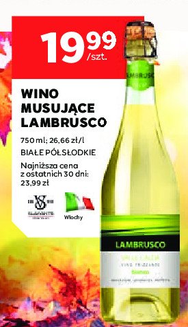 Wino LAMBRUSCO VALLE promocja