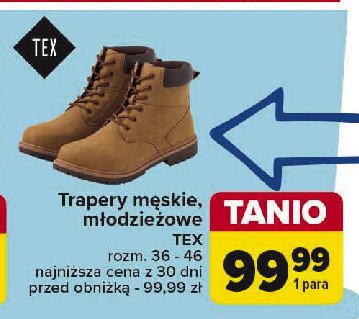 Trapery młodziezowe Tex promocja