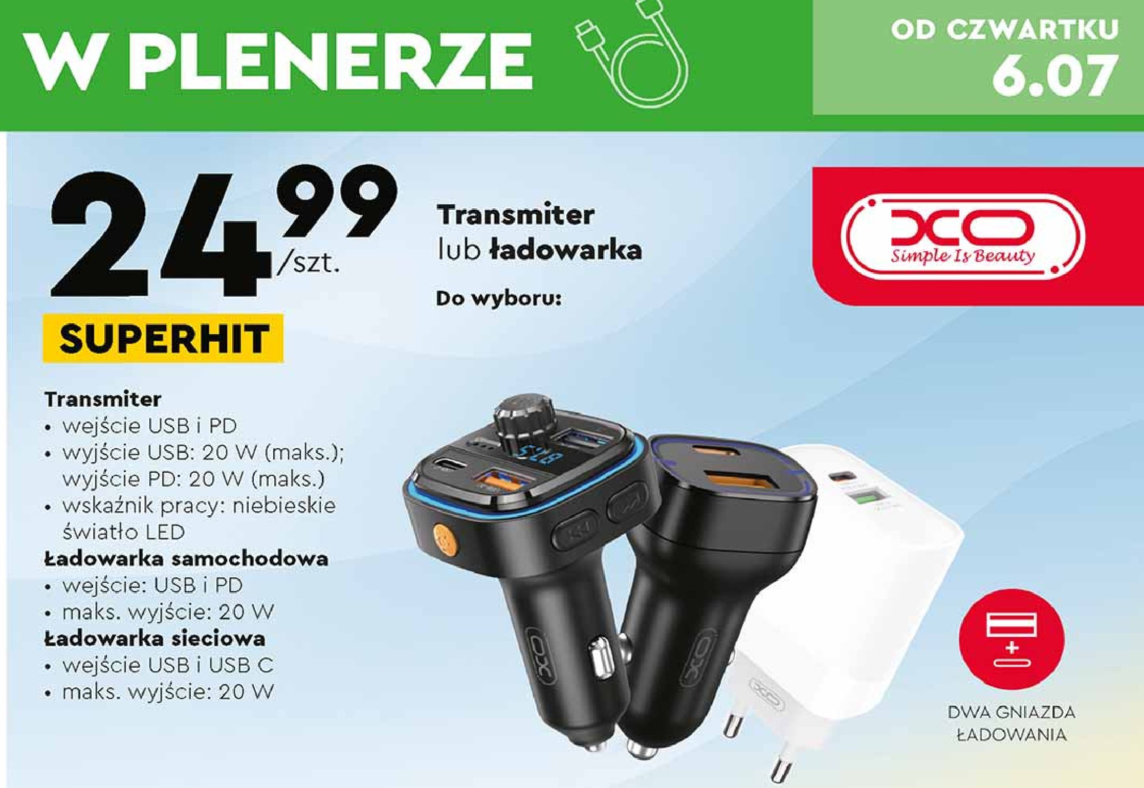 Ładowarka sieciowa Exc promocja