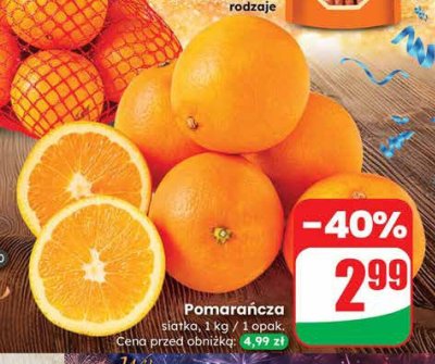 Pomarańcza siatka 1 kg Dino promocja w Dino