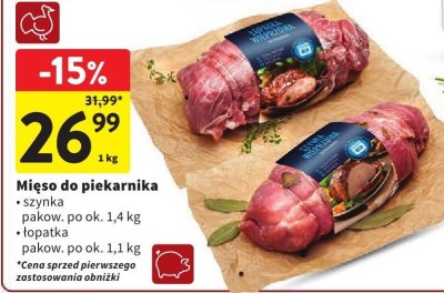 Mięso do piekarnika łopatka Intermarche promocja w Intermarche