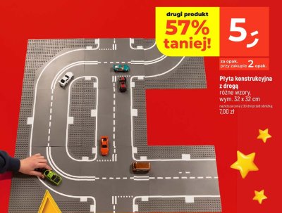 Płyta konstrukcyjna z drogą różne wzory 32 x 32 cm promocja w Dealz