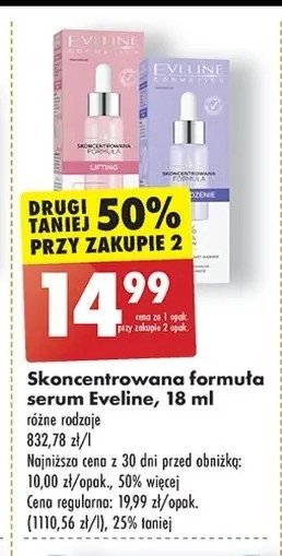 Serum do twarzy lifting Eveline cosmetics promocja