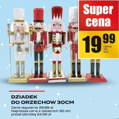 Dziadek do orzechów 30cm promocja w Supeco