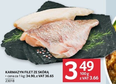 Filet karmazyn ze skórą promocja w Selgros